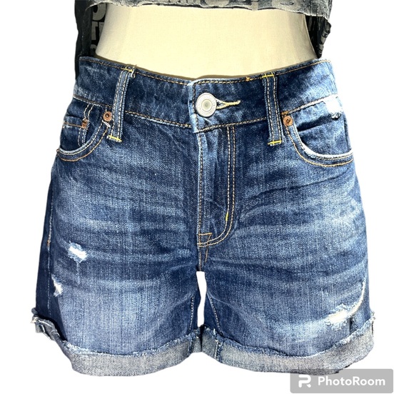 American Eagle Distressed Denim Shorts - Picture 4 of 6